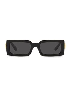 Прямоугольные солнцезащитные очки 53 мм DOLCE&amp;GABBANA, черный