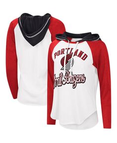 Женская белая худи Portland Trail Blazers MVP реглан, футболка с длинными рукавами G-III 4Her by Carl Banks, белый