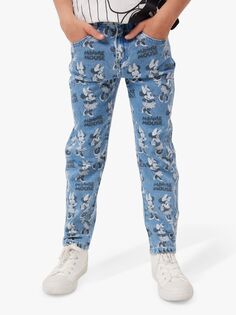 Детские джинсы из хлопка с Минни Маус, синий деним Cotton On
