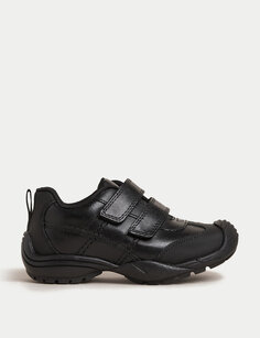 Детские кожаные школьные туфли Freshfeet (8 маленьких — 2 больших) Marks &amp; Spencer, черный