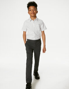 Школьные брюки скинни для мальчиков (2–18 лет) Marks &amp; Spencer, серый