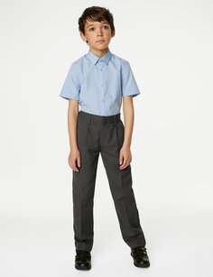 Школьные брюки стандартного кроя для мальчиков (2–16 лет) Marks &amp; Spencer, серый