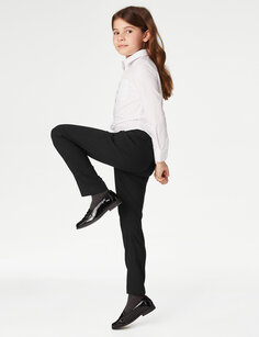Школьные брюки узкого кроя для девочек (2–18 лет) Marks &amp; Spencer, черный