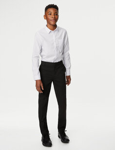 Очень узкие школьные брюки для мальчиков (2–18 лет) Marks &amp; Spencer, черный