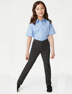 Школьные брюки скинни для девочек (2–18 лет) Marks &amp; Spencer, серый
