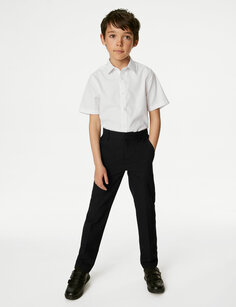 Школьные брюки стандартного кроя для мальчиков (2–16 лет) Marks &amp; Spencer, черный