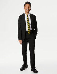 Школьный пиджак приталенного кроя для мальчиков (9–18 лет) Marks &amp; Spencer, черный
