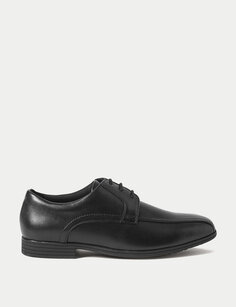Детские кожаные школьные туфли (13 маленьких — 10 больших) Marks &amp; Spencer, черный
