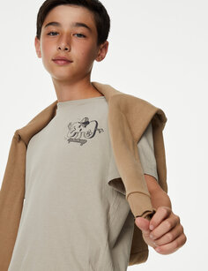 Хлопковая футболка Gamer (6–16 лет) Marks &amp; Spencer