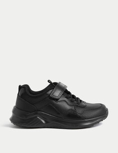 Детские кожаные школьные туфли Freshfeet (8 маленьких – 2 больших) Marks &amp; Spencer, черный