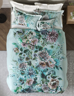 Сатиновый комплект постельного белья с цветочным принтом и цветочным принтом Marks &amp; Spencer