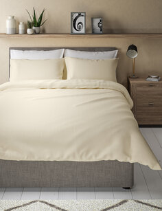 Комплект постельного белья из хлопчатобумажной ткани Marks &amp; Spencer, крем