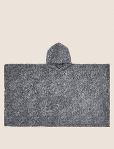 Флисовое одеяло Teddy с капюшоном The Marks &amp; Spencer Snuggle, серый