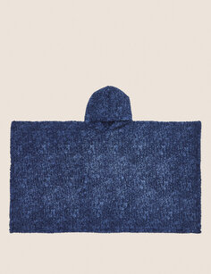 Флисовое одеяло Teddy с капюшоном The Marks &amp; Spencer Snuggle, темно-синий
