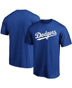 Мужская футболка с официальной надписью Royal Los Angeles Dodgers Fanatics