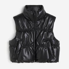 Утепленный жилет H&amp;M Puffer, черный H&M