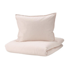 Комплект постельного белья Ikea Bergpalm, светло-розовый