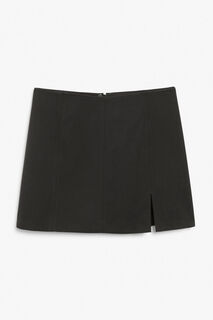 Классическая мини-юбка Monki со вставками, черный