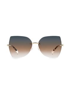 Солнцезащитные очки-бабочки 60 мм Missoni, золотой