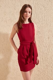 Платье Trendyol мини, бордовый