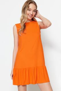 Платье Trendyol прямого кроя, оранжевый