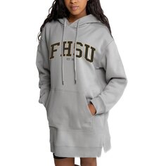 Платье-худи Gameday Couture Fort Hays State Tigers, серый