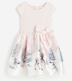 Платье H&amp;M Rabbits Flared-skirt, светло-розовый H&M