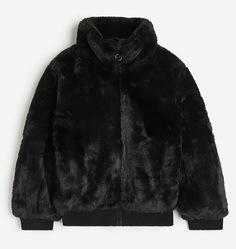 Куртка H&amp;M Fluffy, черный H&M
