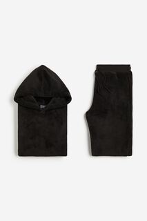 Спортивный костюм H&amp;M Relaxed Fit Fleece Set, черный H&M