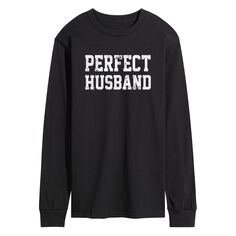 Мужская футболка с длинными рукавами и рисунком Perfect Husband Licensed Character