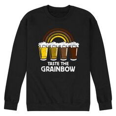 Мужской свитшот с рисунком Taste the Grainbow Beer Licensed Character