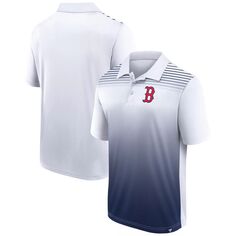 Мужская футболка-поло Fanatics белого/темно-синего цвета с логотипом Boston Red Sox Sandlot