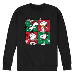 Мужской свитшот Peanuts Snoopy Christmas Grid Licensed Character