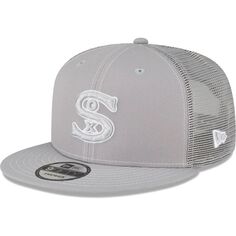 Мужская серая кепка New Era Chicago White Sox 2023 для тренировок на поле 9FIFTY Snapback