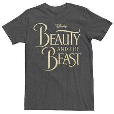 Мужская футболка с логотипом Disney Beauty &amp; The Beast Golden Movie