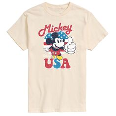 Мужская футболка с рисунком Микки Мауса Disney&apos;s USA Americana