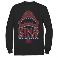 Мужская футболка с логотипом The Suicide Squad King Shark Sharktooth Licensed Character
