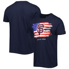 Мужская трикотажная футболка New Era Navy San Francisco Giants 4 июля