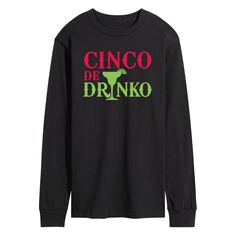 Мужская футболка с длинным рукавом Cinco De Drinko Licensed Character