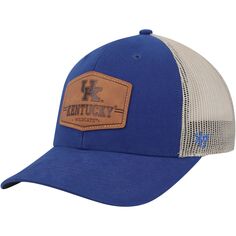 Мужская шляпа &apos;47 Royal/Natural Kentucky Wildcats из сыромятной кожи Trucker Snapback