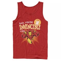 Мужская майка Marvel Iron Man Invincible Dad на День отца