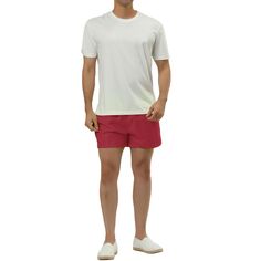 Мужские летние однотонные купальники с сетчатой ​​подкладкой, пляжные шорты Lars Amadeus