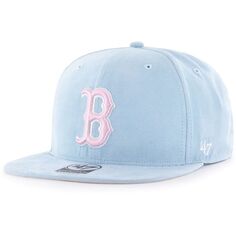 Мужская голубая кепка Boston Red Sox &apos;47 из ультра-замши Captain Snapback