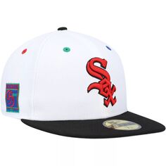 Мужская шляпа New Era White/Black Chicago White Sox 95th Anniversary Primary Eye 59FIFTY