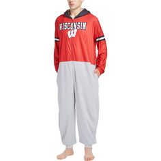 Мужское боди Concepts Sport Red Wisconsin Badgers Warm Up Union