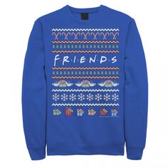 Мужской рождественский уродливый свитер Friends, толстовка с логотипом Licensed Character