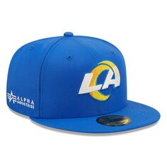 Мужская приталенная шляпа New Era x Alpha Industries Royal Los Angeles Rams Alpha 59FIFTY