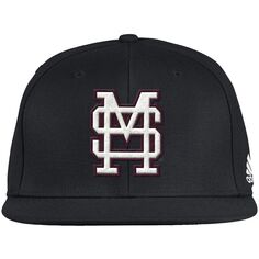 Мужская бейсбольная кепка adidas Black Mississippi State Bulldogs On-Field