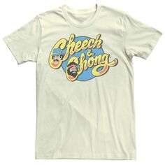 Мужская футболка с логотипом Cheech And Chong 2 Heads Licensed Character