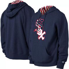 Мужской пуловер с капюшоном New Era Navy Chicago White Sox со звездами и полосками 4 июля